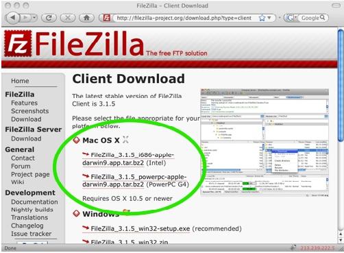 Filezilla for mac